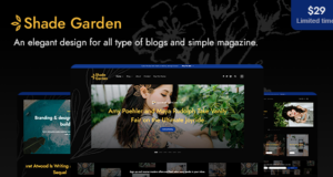 ShadeGarden – Kreatives Blog WordPress Layout