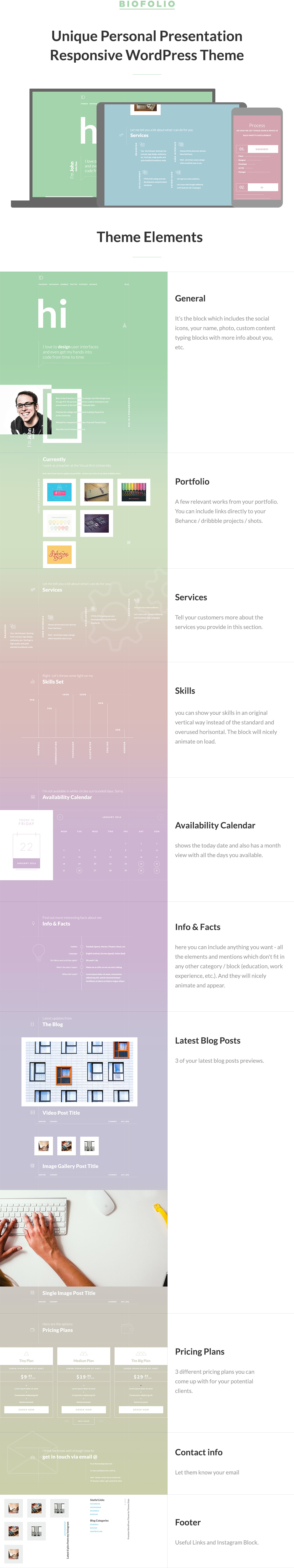BioFolio - Biografie, Lebenslauf & Portfolio WordPress Theme - 1