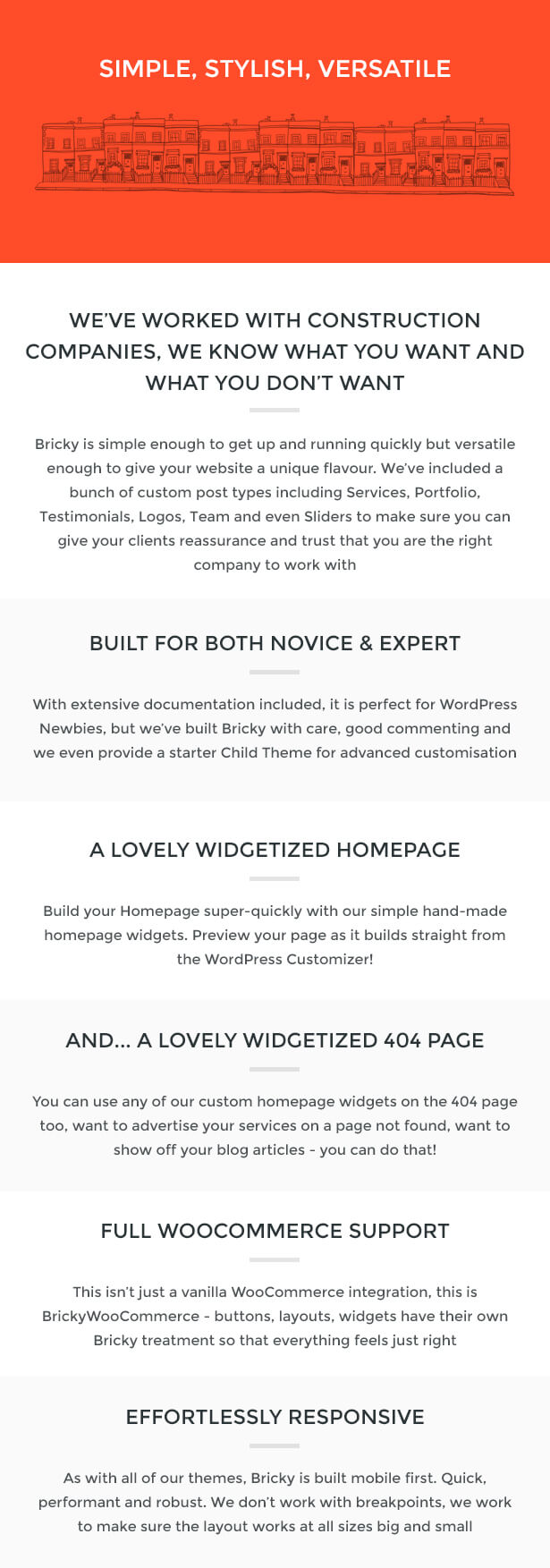 Bricky: Ein WordPress-Theme für Bau- und Bauunternehmen - 1