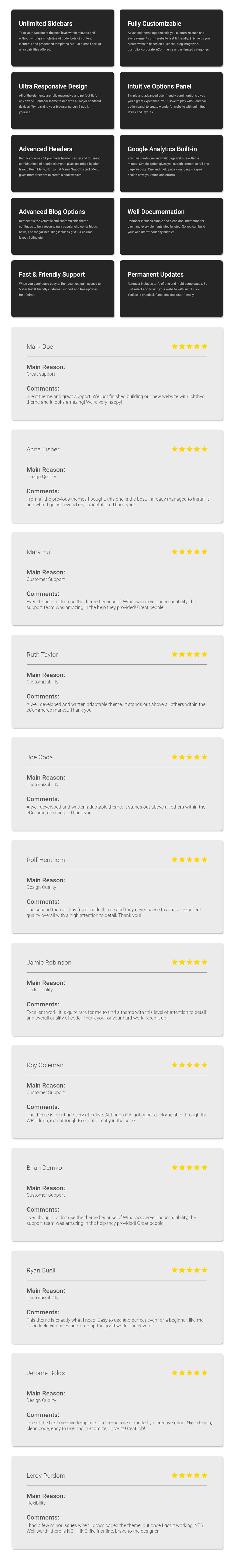 Rentacar - Autovermietung / Listing WordPress Theme - 3