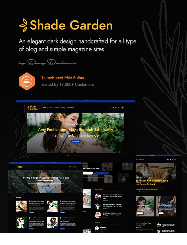 ShadeGarden - Kreatives Blog WordPress Theme - 1