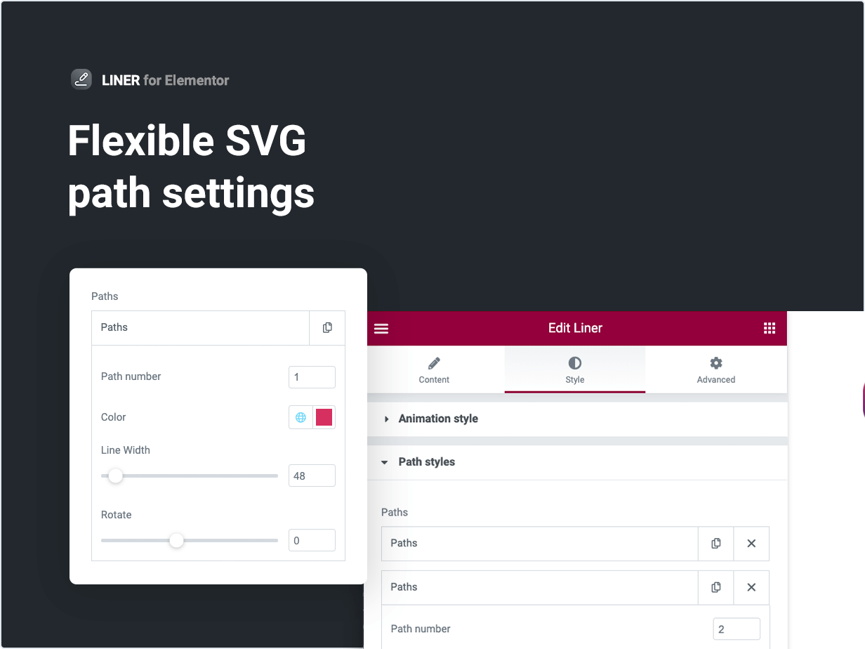 Flexible SVG-Pfadeinstellungen