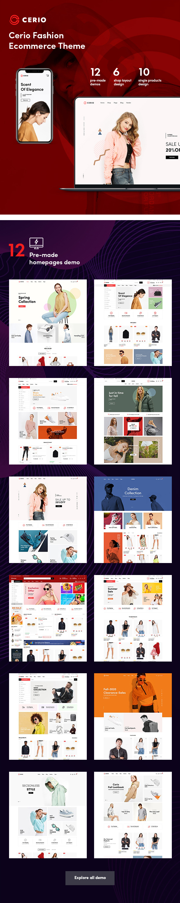 Cerio - Mode WooCommerce WordPress Theme