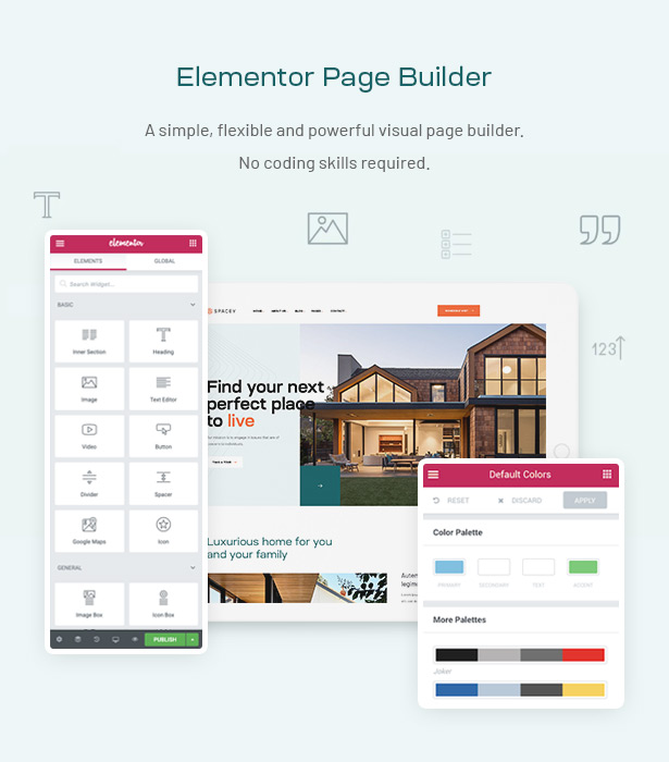 Spacey - WordPress-Theme mit einer Eigenschaft