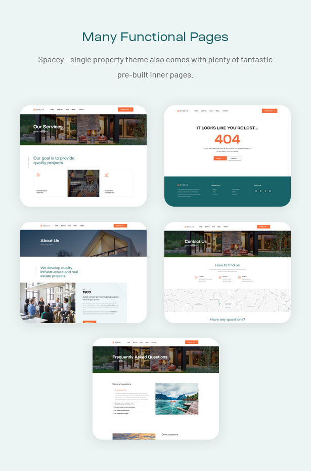 Spacey - WordPress-Theme mit einer Eigenschaft