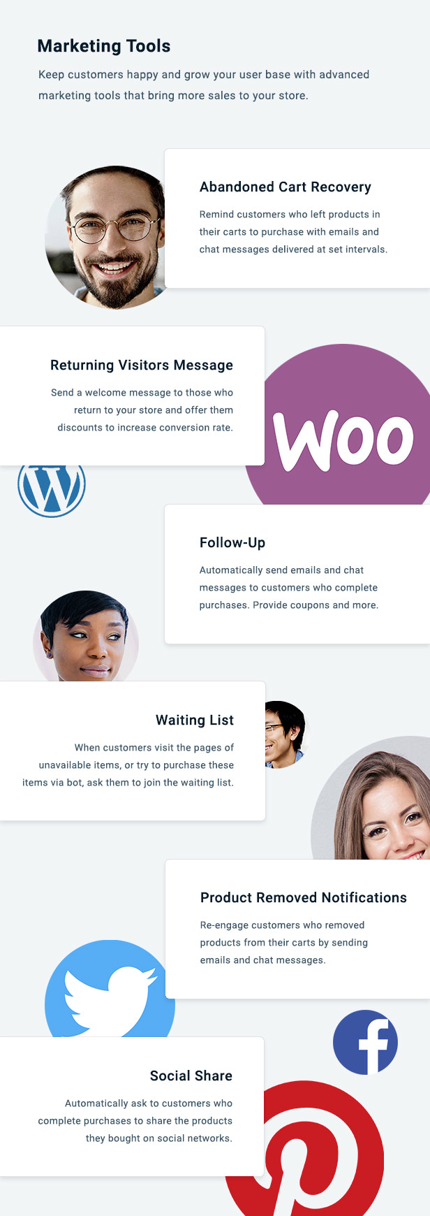 WooCommerce Chat Bot & Marketing App für Support Board - 3