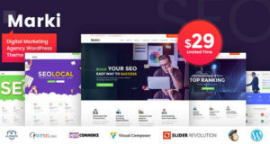 Marki – WordPress-Vorlage der Digital Marketing Agency