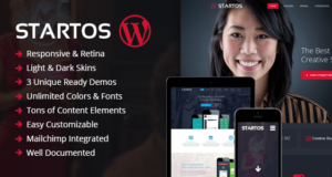 Startos – Modernes App Landing Page WordPress Layout