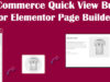 WooCommerce Quick View Builder für Elementor Page Builder