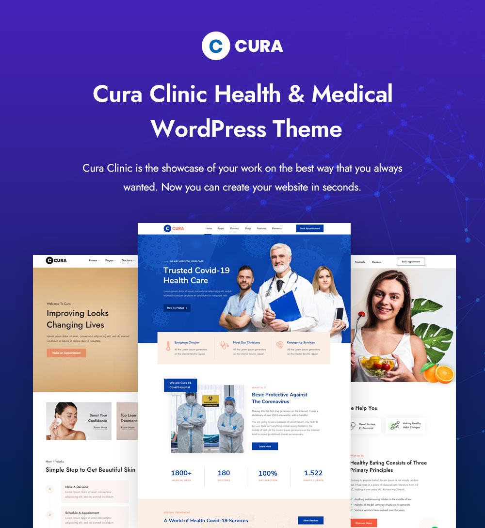Cura Clinic Health & Medical WordPress-Theme