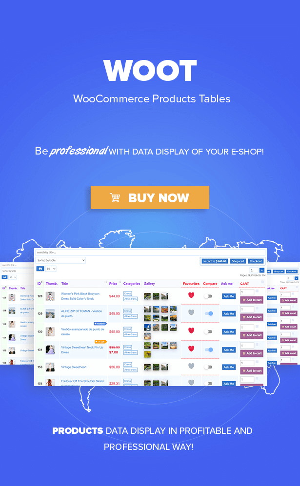 WOOT - WooCommerce Active Products Tische kaufen
