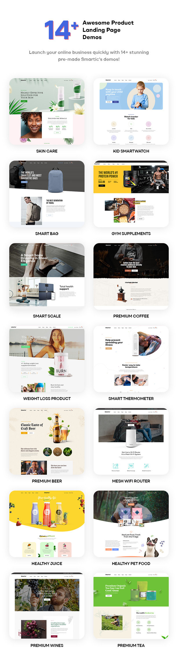 Smartic - Produkt-Landingpage WooCommerce-Thema