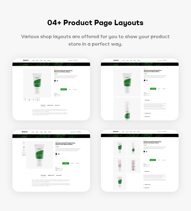 Smartic - Produkt-Landingpage WooCommerce-Thema