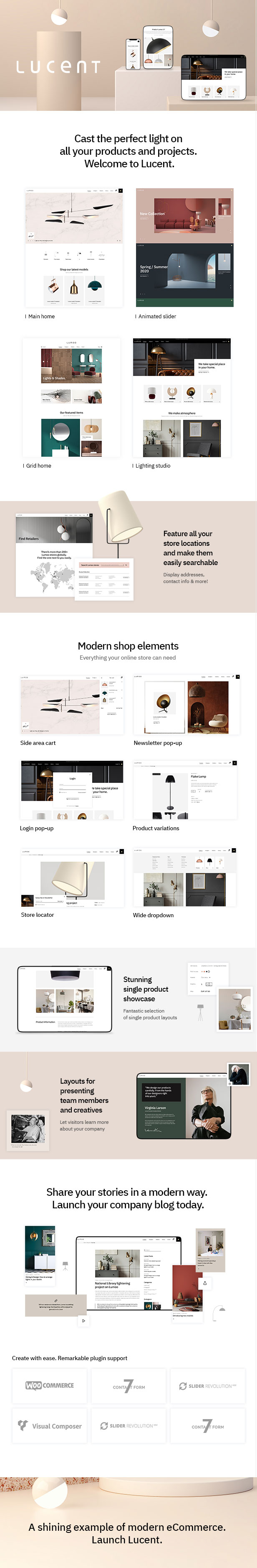 Lucent - Lighting Shop Theme - 1