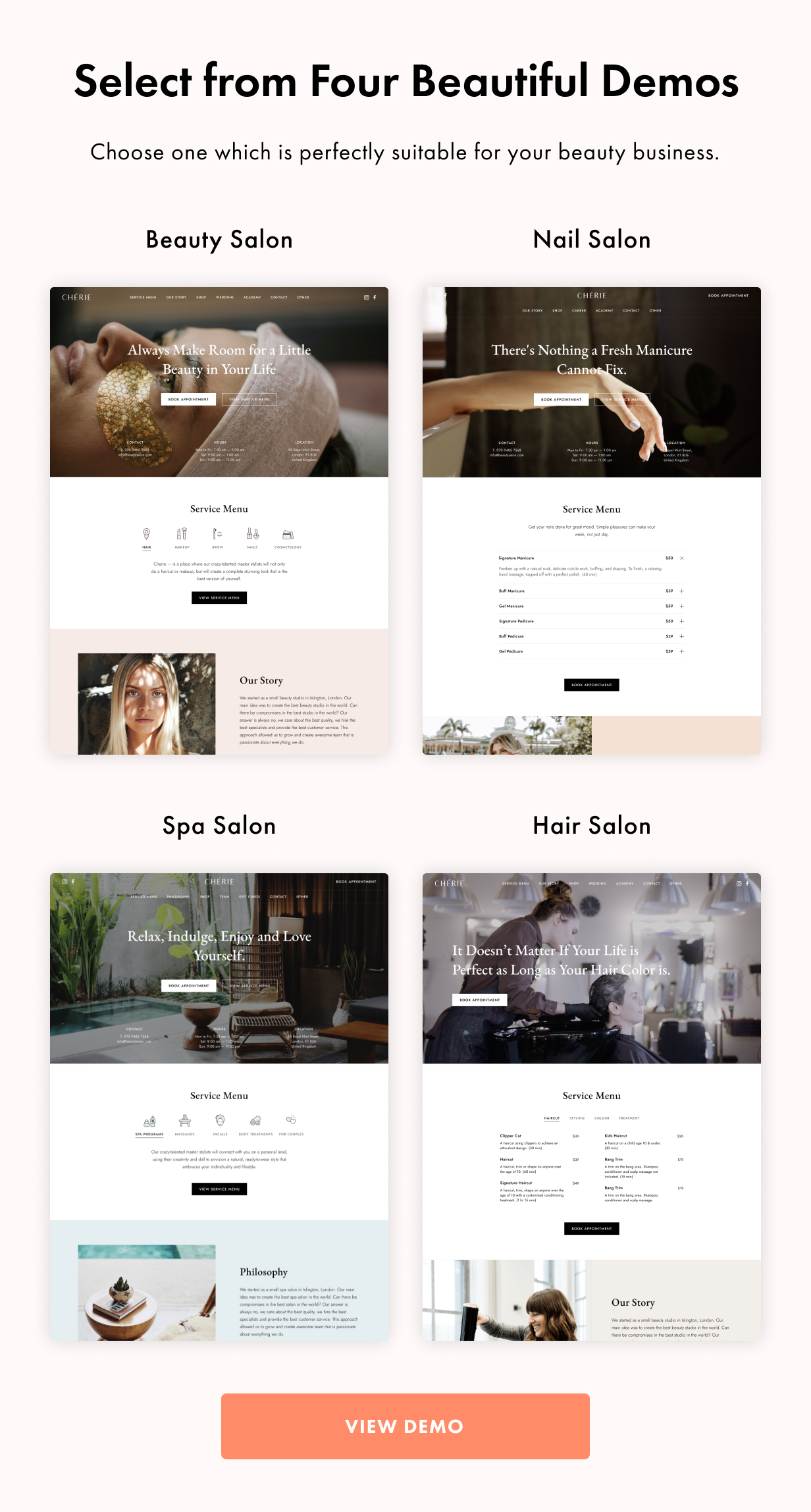 Cherie WordPress Theme Präsentationsbild