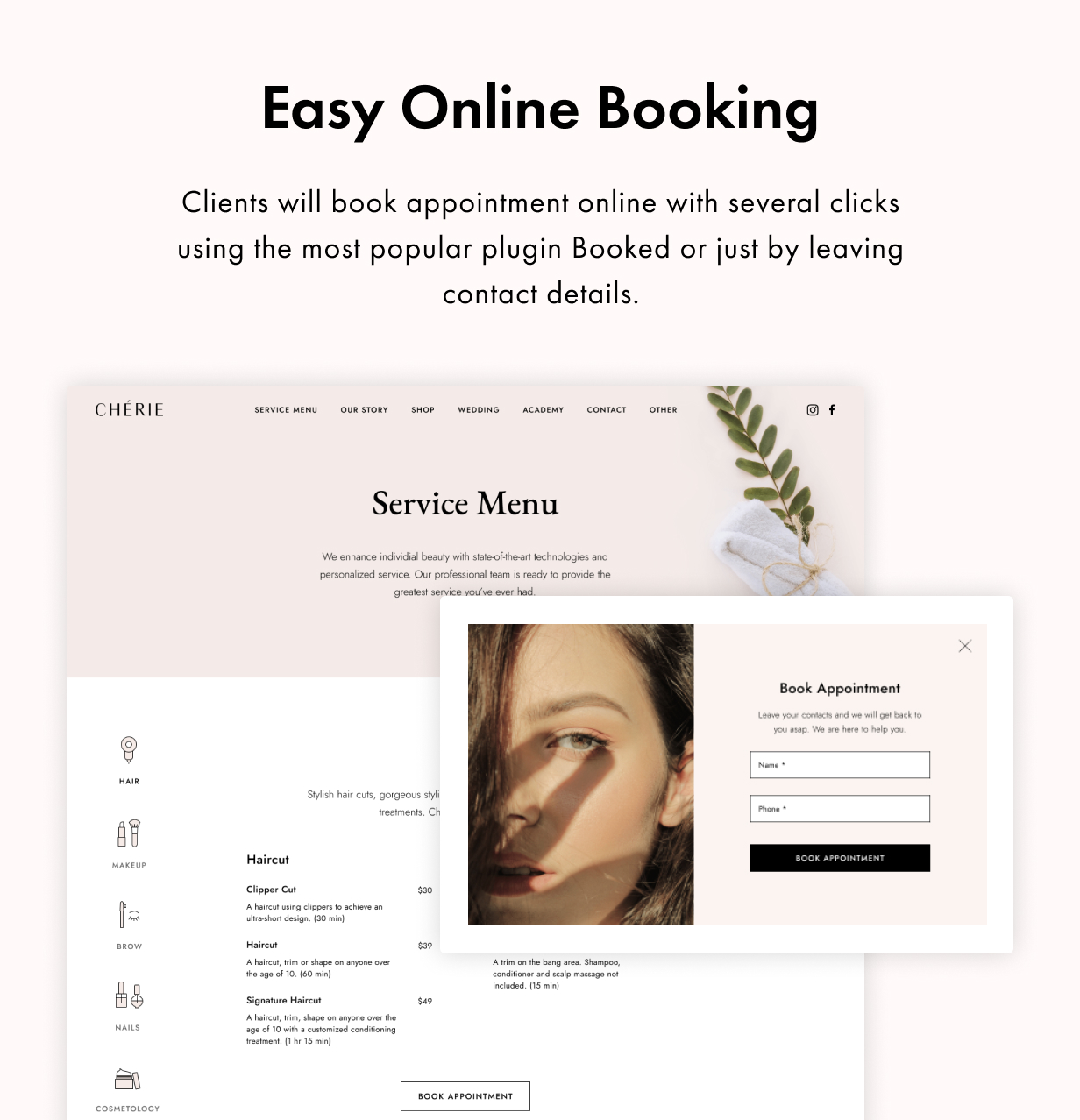 Cherie WordPress Theme Präsentationsbild