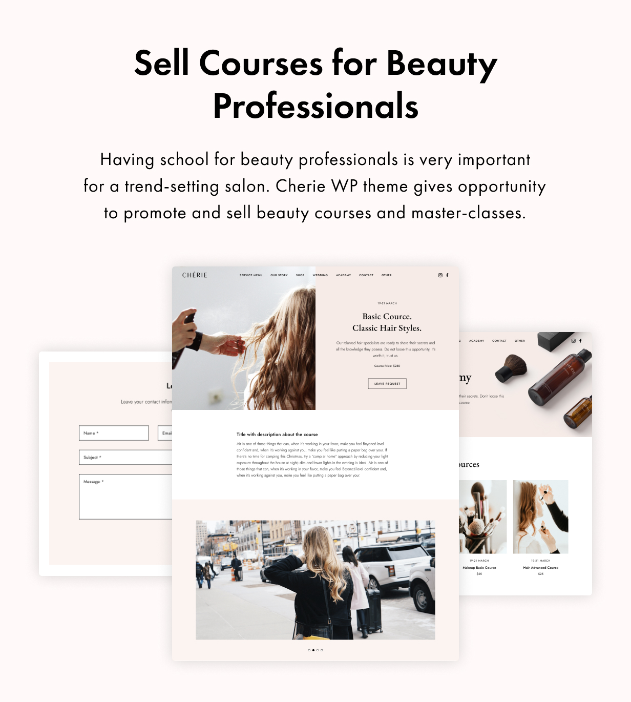 Cherie WordPress Theme Präsentationsbild