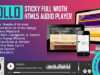 Apollo - Sticky HTML5 Audio Player in voller Breite - Elementor Widget Addon
