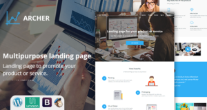 Archer Multi Variant Landing Page WordPress-Layout