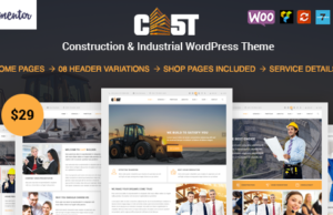 Cast – Construction & Industrial Responsive WordPress Template