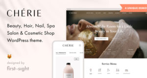 Chérie: Beauty Salon WordPress Layout