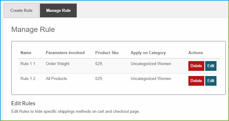 WooCommerce verstecken Versandarten