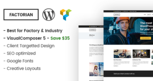 Factorian – Minimales WordPress-Template für die Industrie