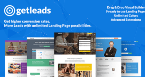 Getleads Hochleistungs-Landingpage-WordPress-Layout