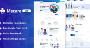 Mecare – Krankenhaus und Gesundheit WordPress Layout