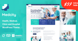 Medcity – Gesundheit & Medizin WordPress Template