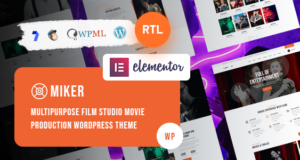 Miker – WordPress-Template für Film und Filmstudio