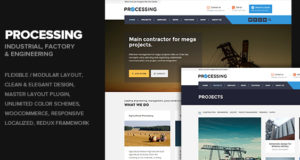 Verarbeitung – Factory & Engineering WP-Thema