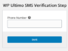 WP Ultimo SMS-Überprüfungsschritt