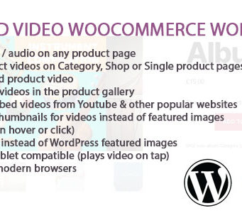 WooCommerce und WordPress Featured Video