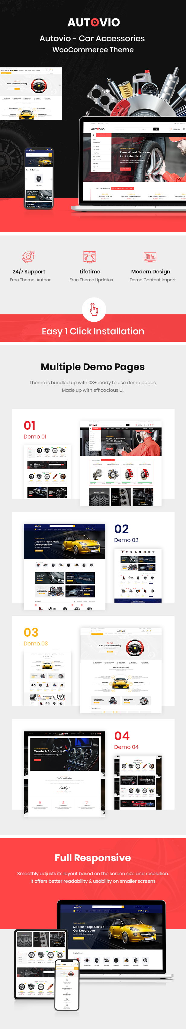 Autoteile und Zubehör WooCommerce Theme