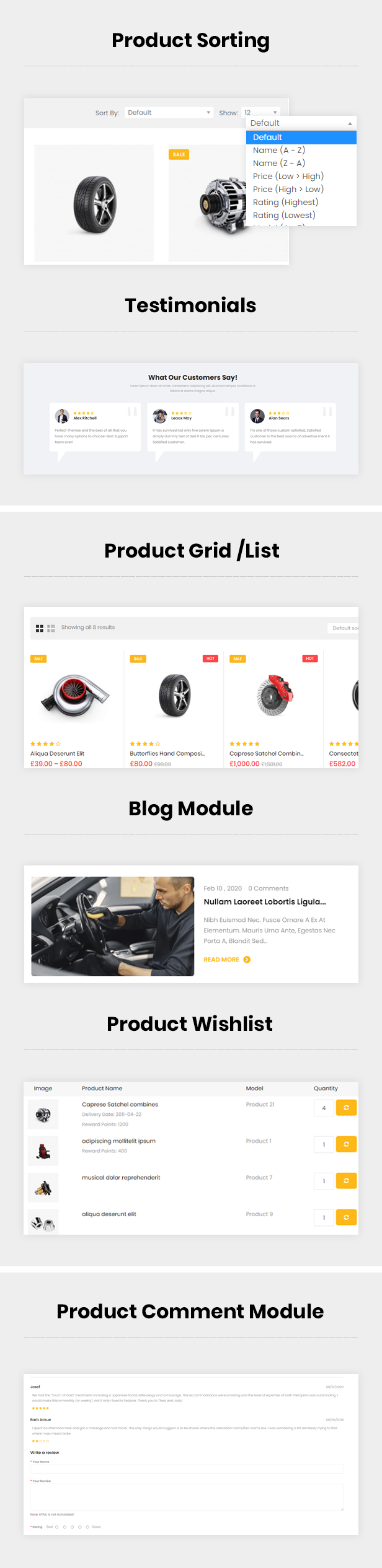 Autoteile und Zubehör WooCommerce Theme