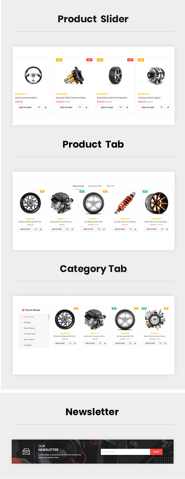 Autoteile und Zubehör WooCommerce Theme