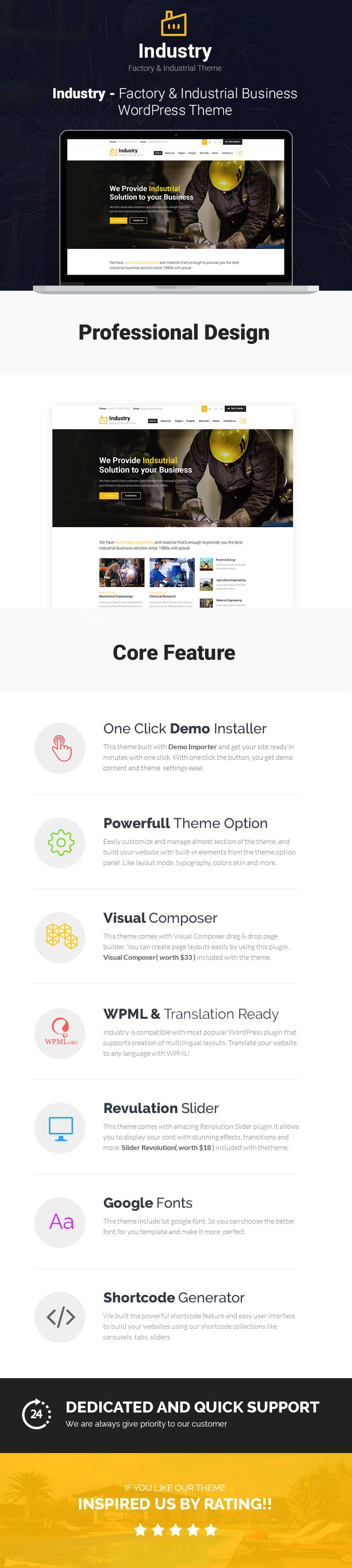 Industrie - Fabrik & Industrie Business WordPress Theme - 1