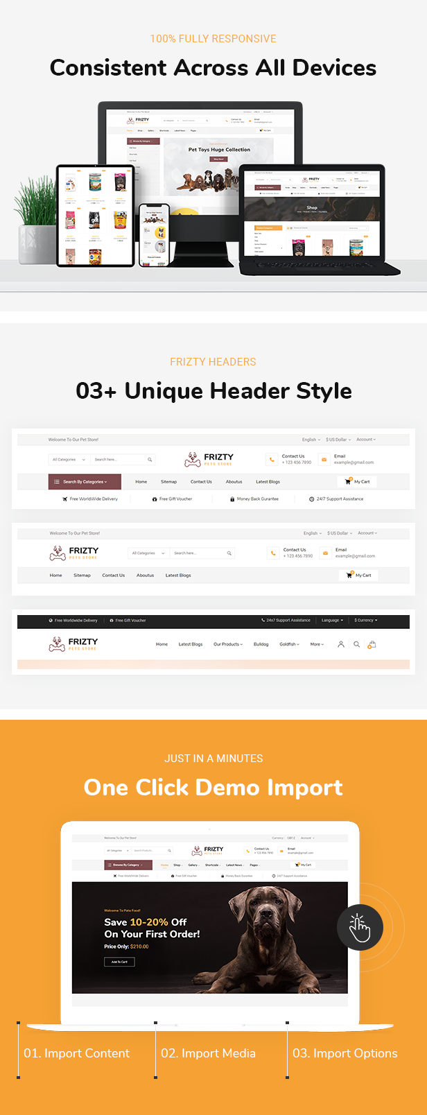 Haustiere Futter WooCommerce Theme