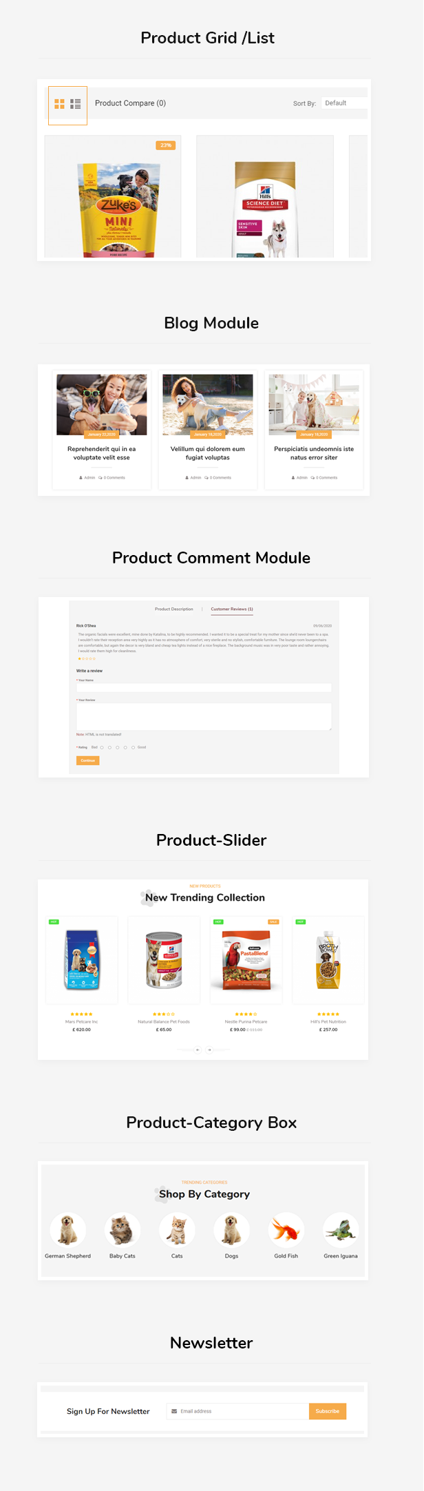 Haustiere Futter WooCommerce Theme