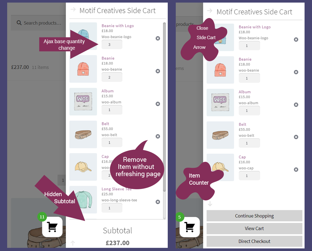 WooCommerce Awesome Side Cart