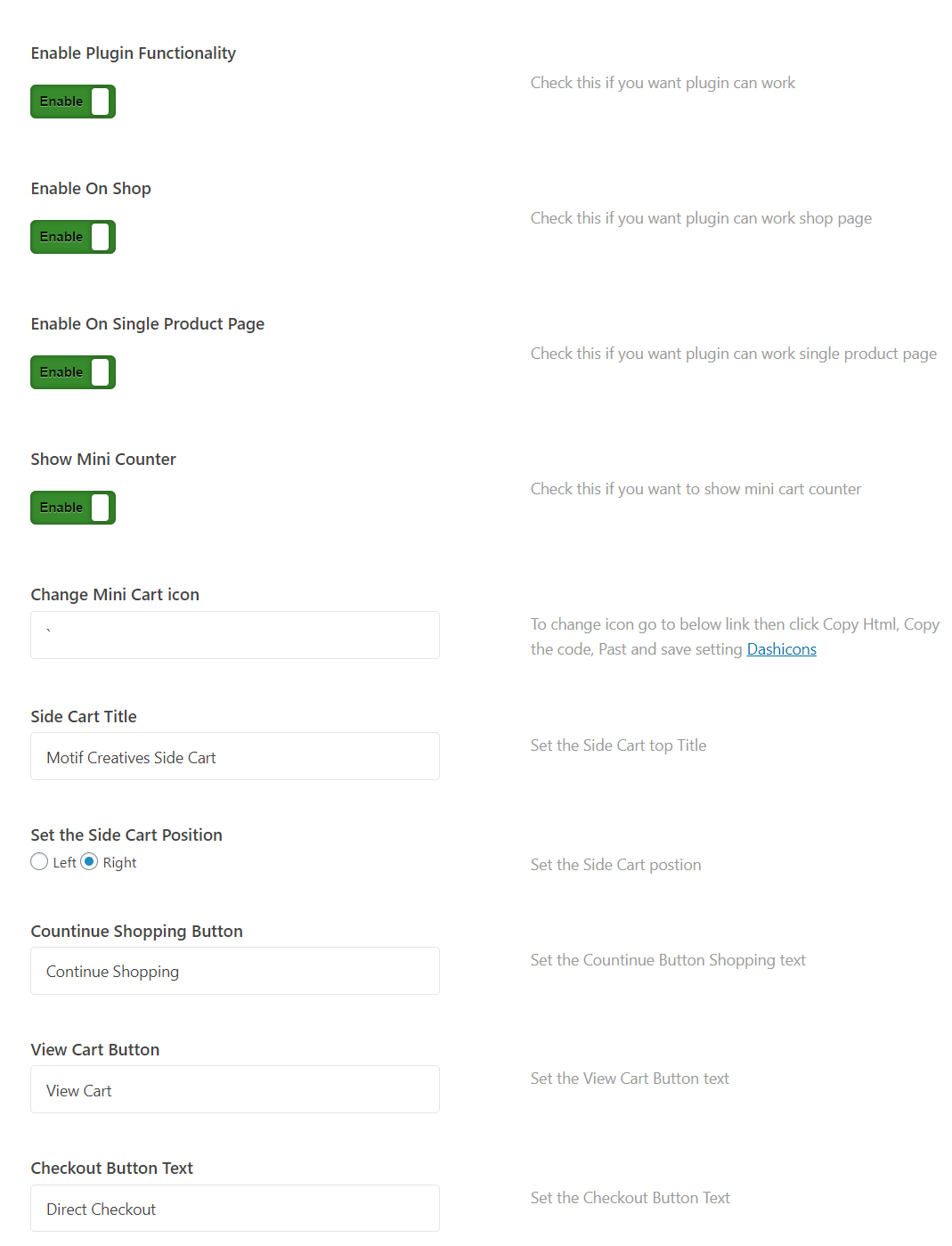 WooCommerce Awesome Side Cart