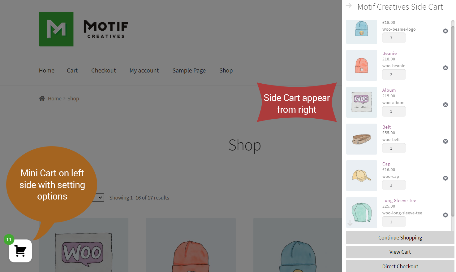 WooCommerce Awesome Side Cart