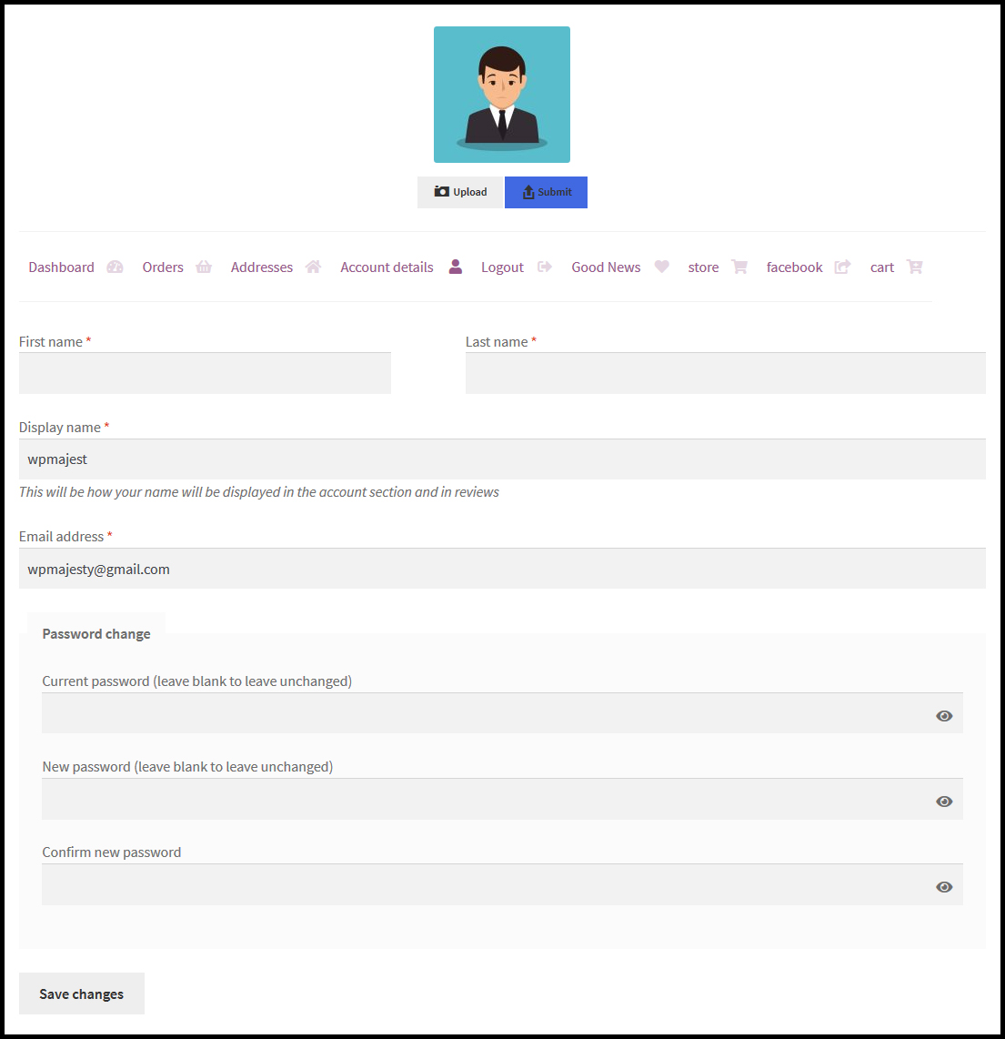 WooCommerce Passen Sie mein Kontoseiten-Plugin an - 4