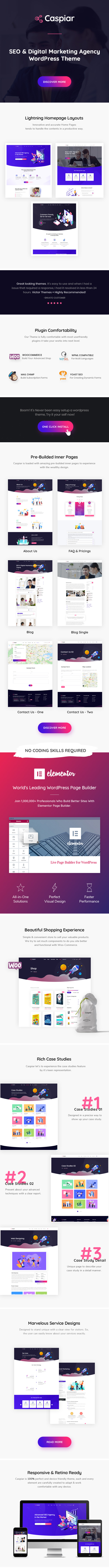 Caspiar Theme Features
