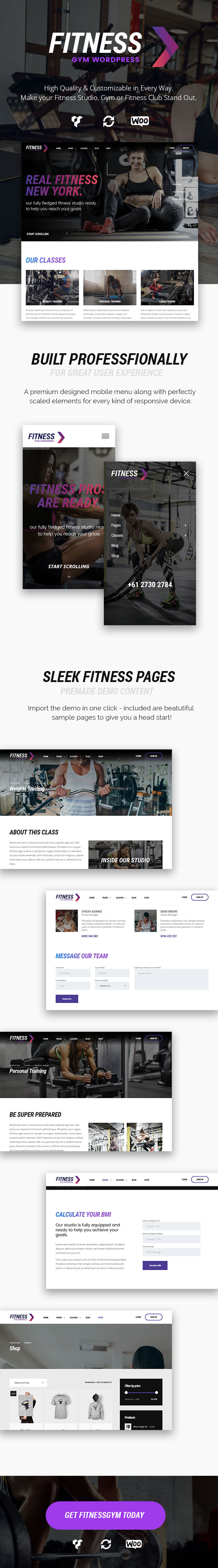 Fitness Gym - Personal Trainer & Gym WordPress Theme - 1