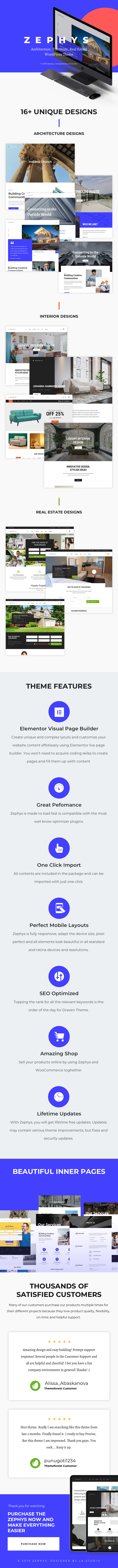 Zephys - Architektur & Interieur WordPress Theme - 1