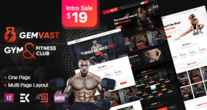 Gemvast – Gym Fitness Club Mehrseitig, Onepage WordPress Layout