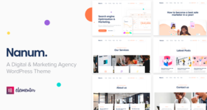Nanum – WordPress-Layout der Digital & Marketing Agency