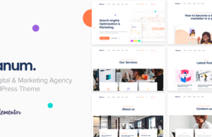 Nanum – WordPress-Layout der Digital & Marketing Agency